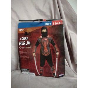 Boys Youth Cobra Ninja Halloween costume Small 4-6